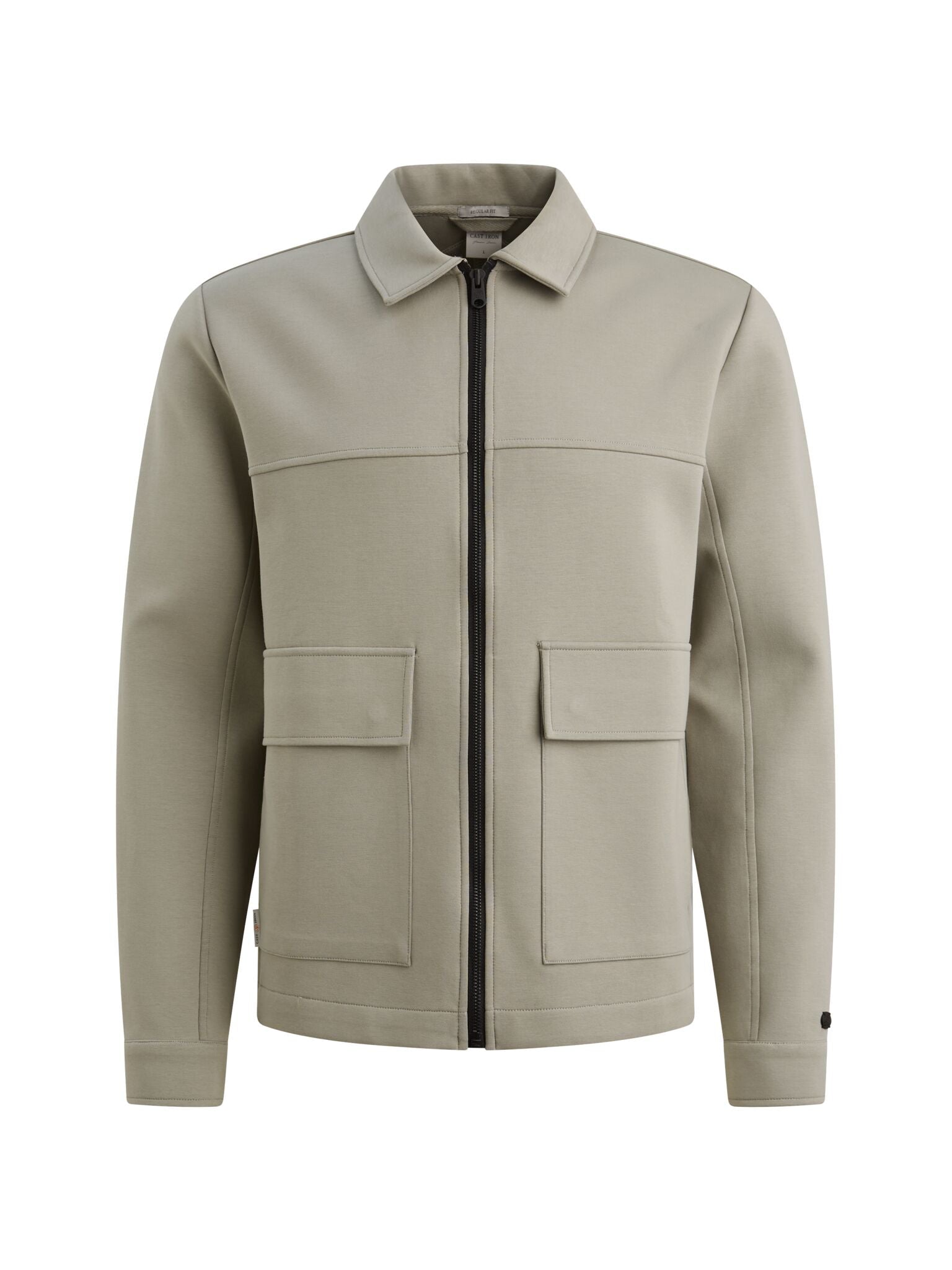 CSW2602411 - 6478 Overshirt sweat groen - Castelijn mode