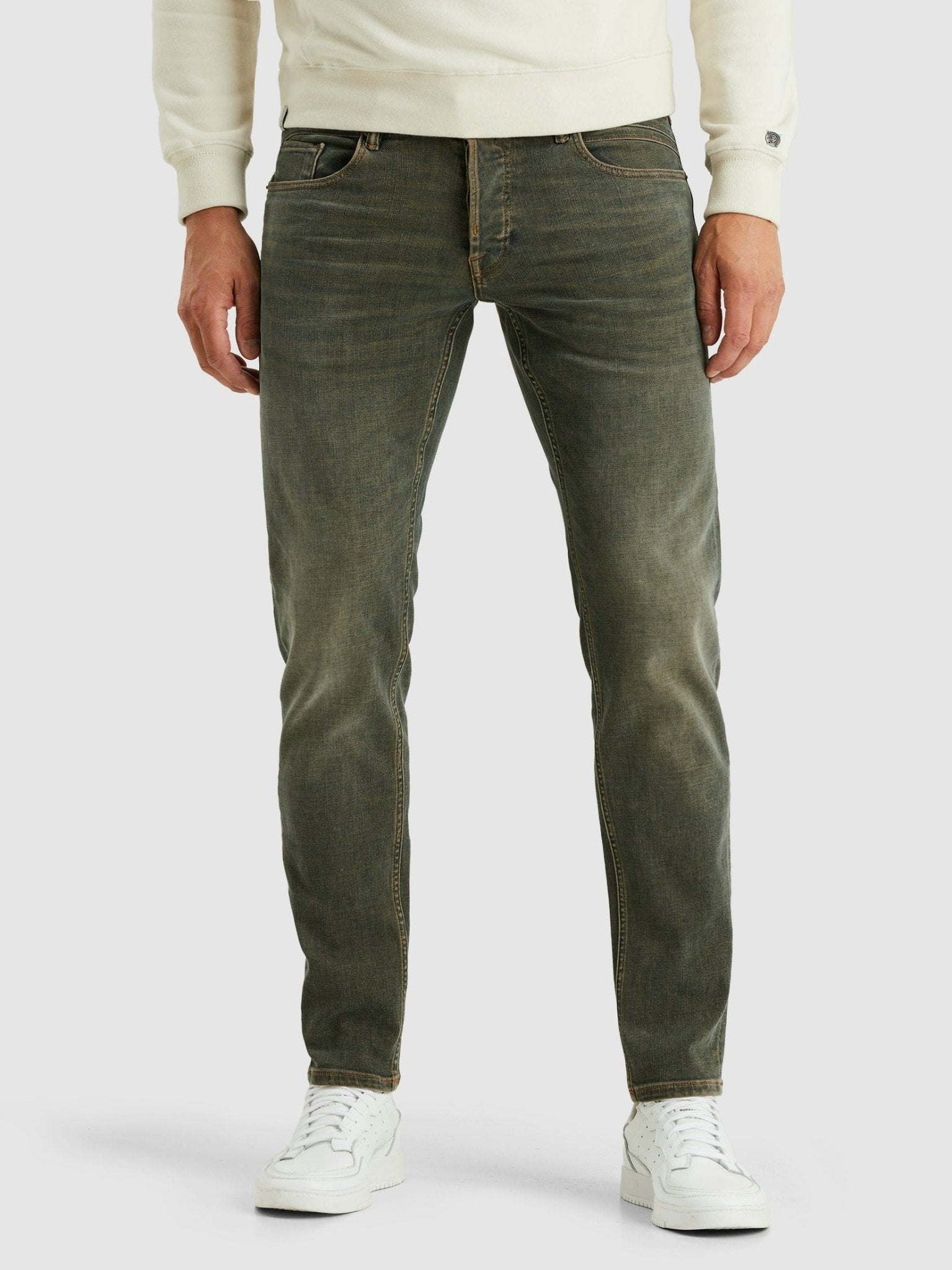 CTR240 - TGC SHIFTBACK Jeans True Green Cast – Regular Tapered Fit - Castelijn mode