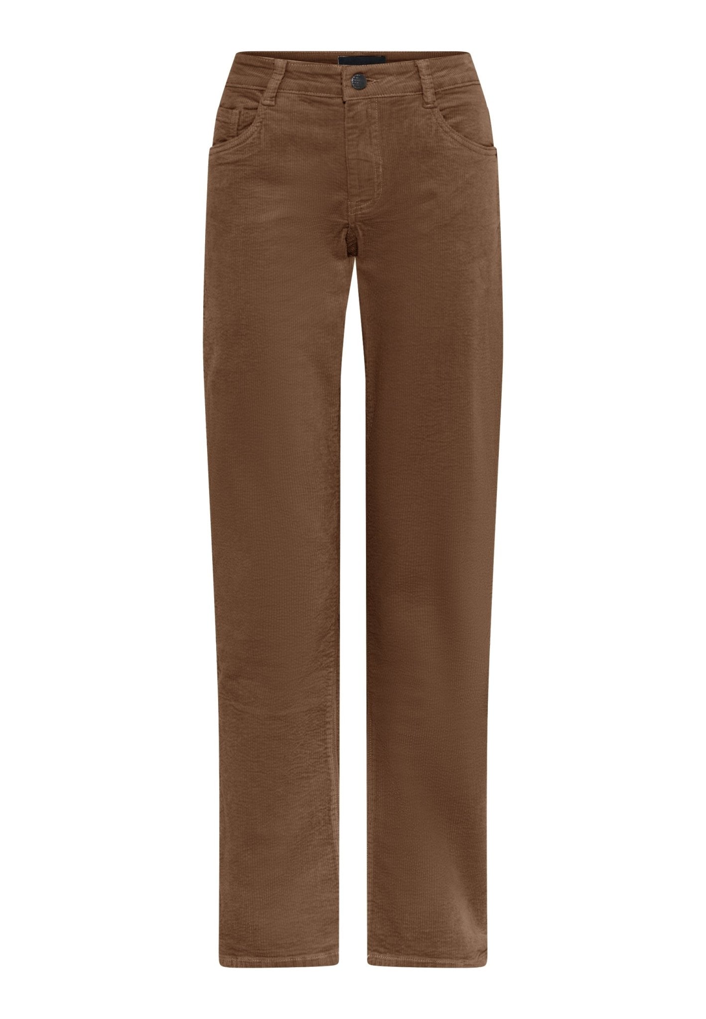 Emma Corduroy Broek Tabak - Castelijn mode