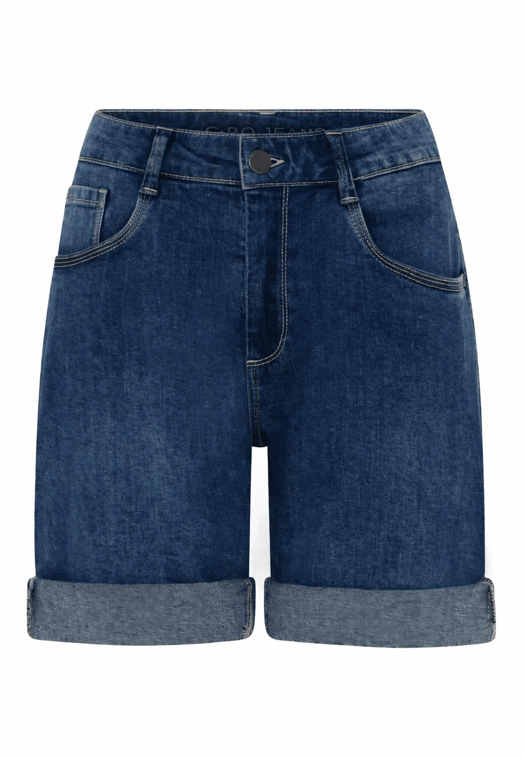 Emma Short Blauw Denim Stretch - Castelijn mode