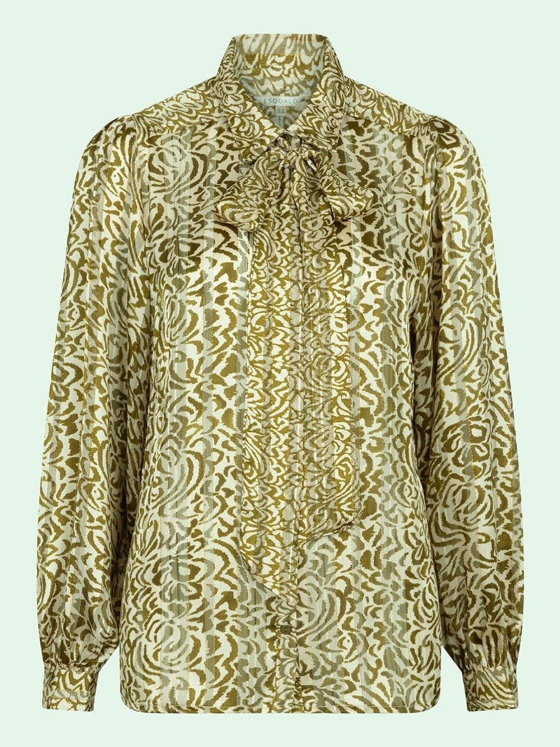 F24.14502 print Blouse bow Dimension print - Castelijn mode