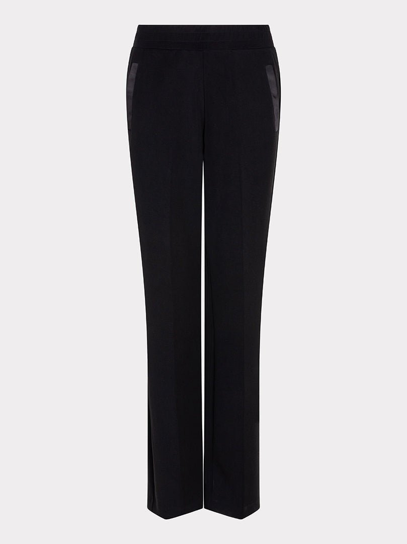 F25.05506 Trousers wide modal black - Castelijn mode