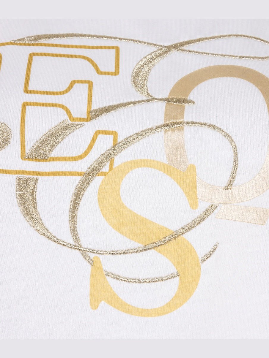 F25.05529 T-shirt curly lettering off white - Castelijn mode