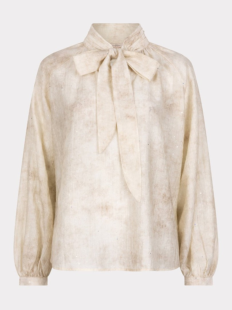 F25.14510 120 Blouse raglan shawl collar - Castelijn mode