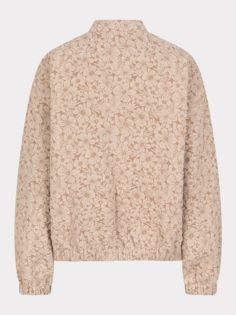F25.19510 Jacket Bomber flower 3D Sand - Castelijn mode