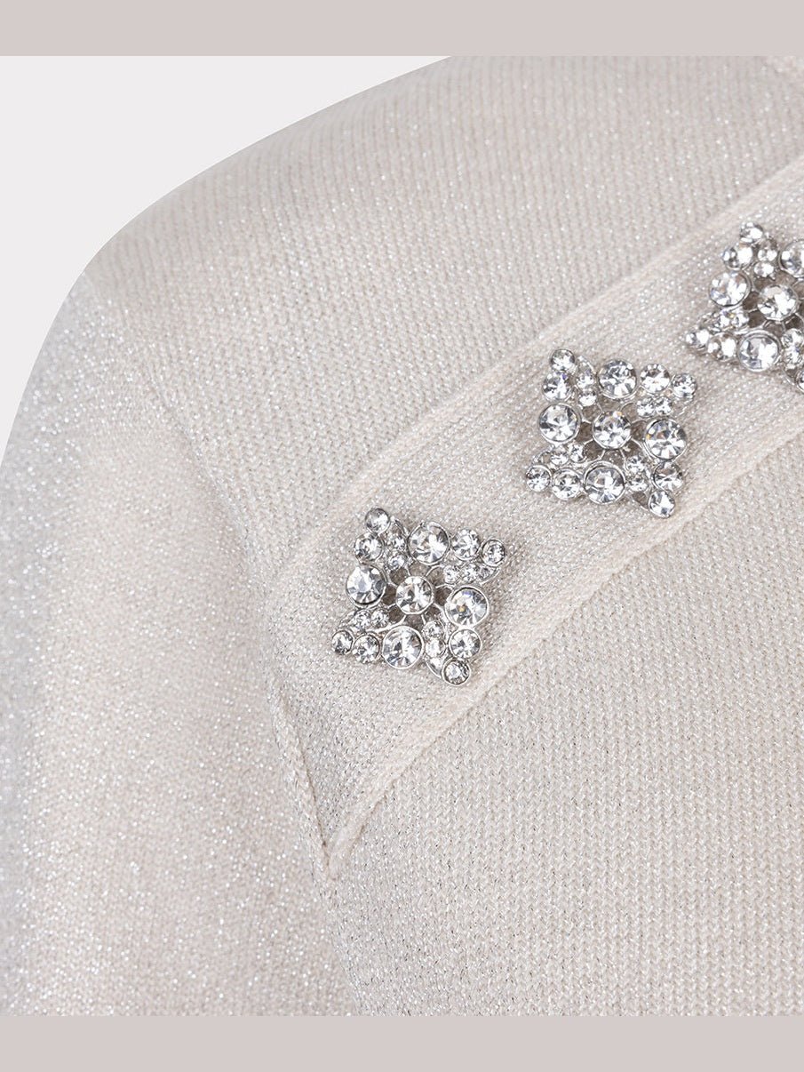 F25.31502 - Sweater rounded neck lurex - Castelijn mode