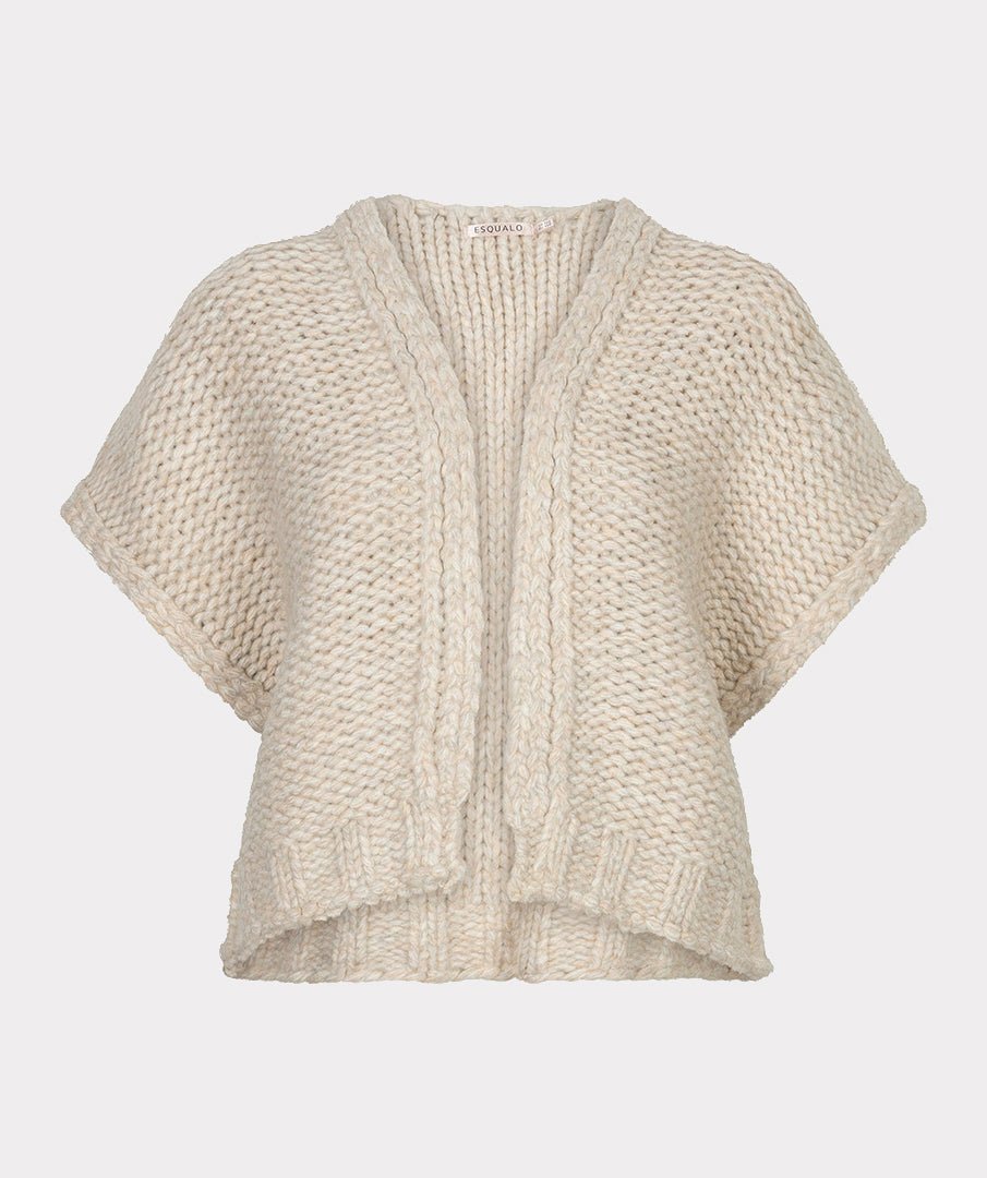 Gilet Grofgebreid Beige - Castelijn mode