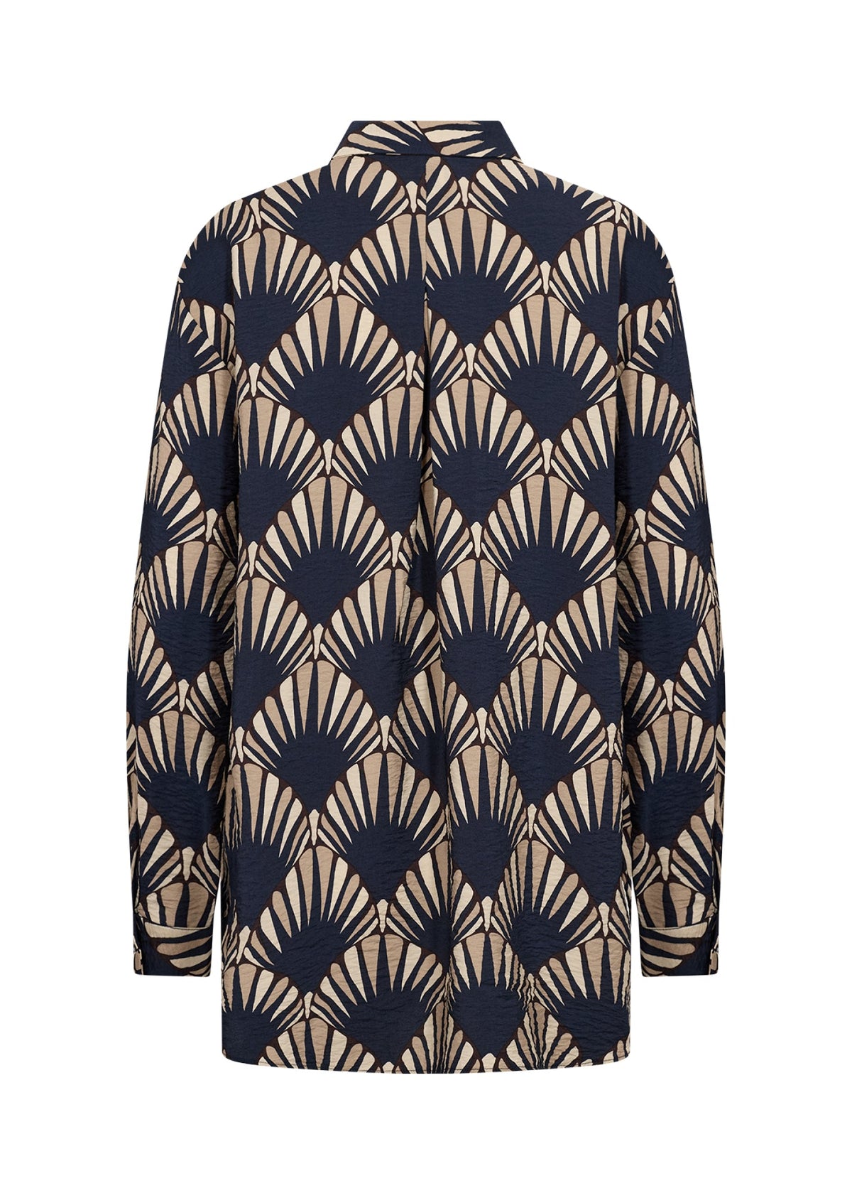 Halin Blouse Doorknoop Donkerblauw - Castelijn mode