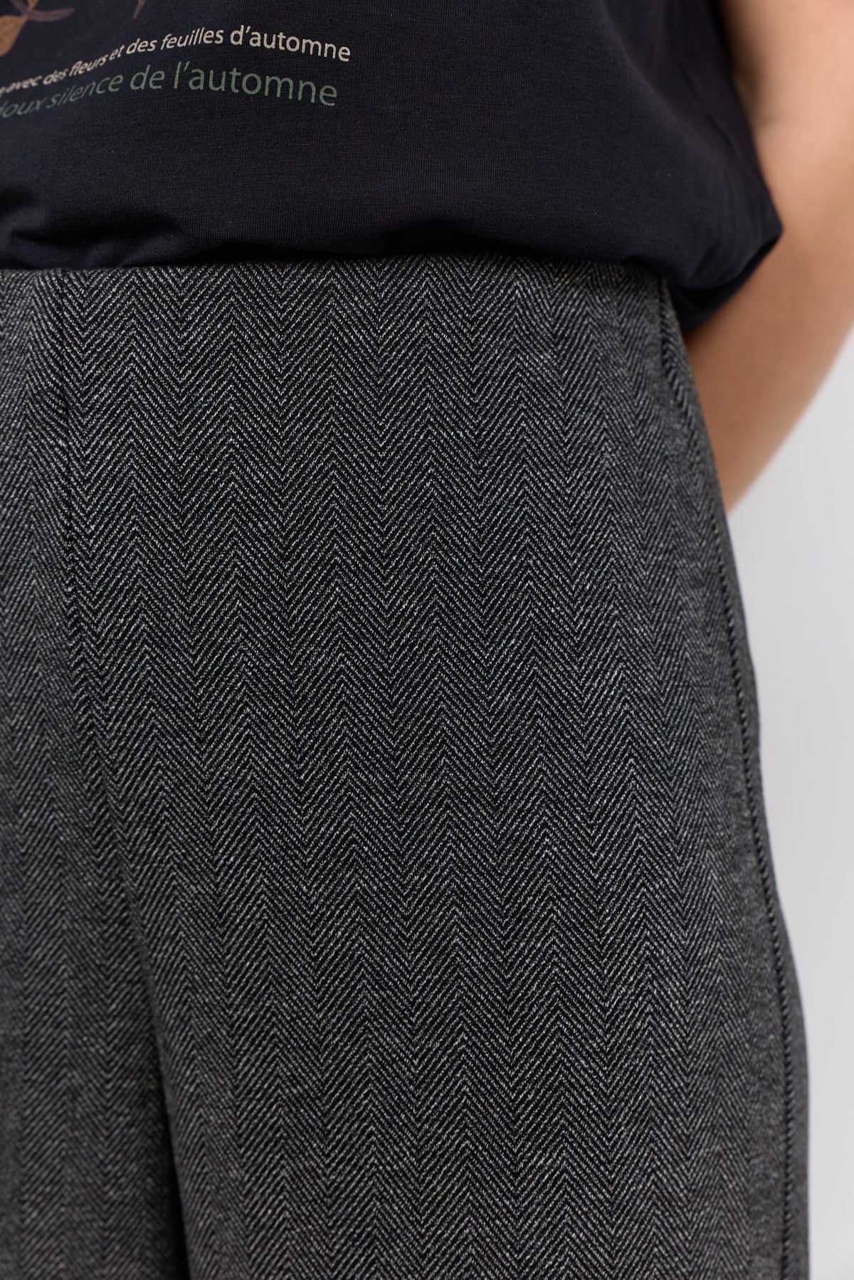 Hebe Broek Grijs Gemêleerd - Castelijn mode