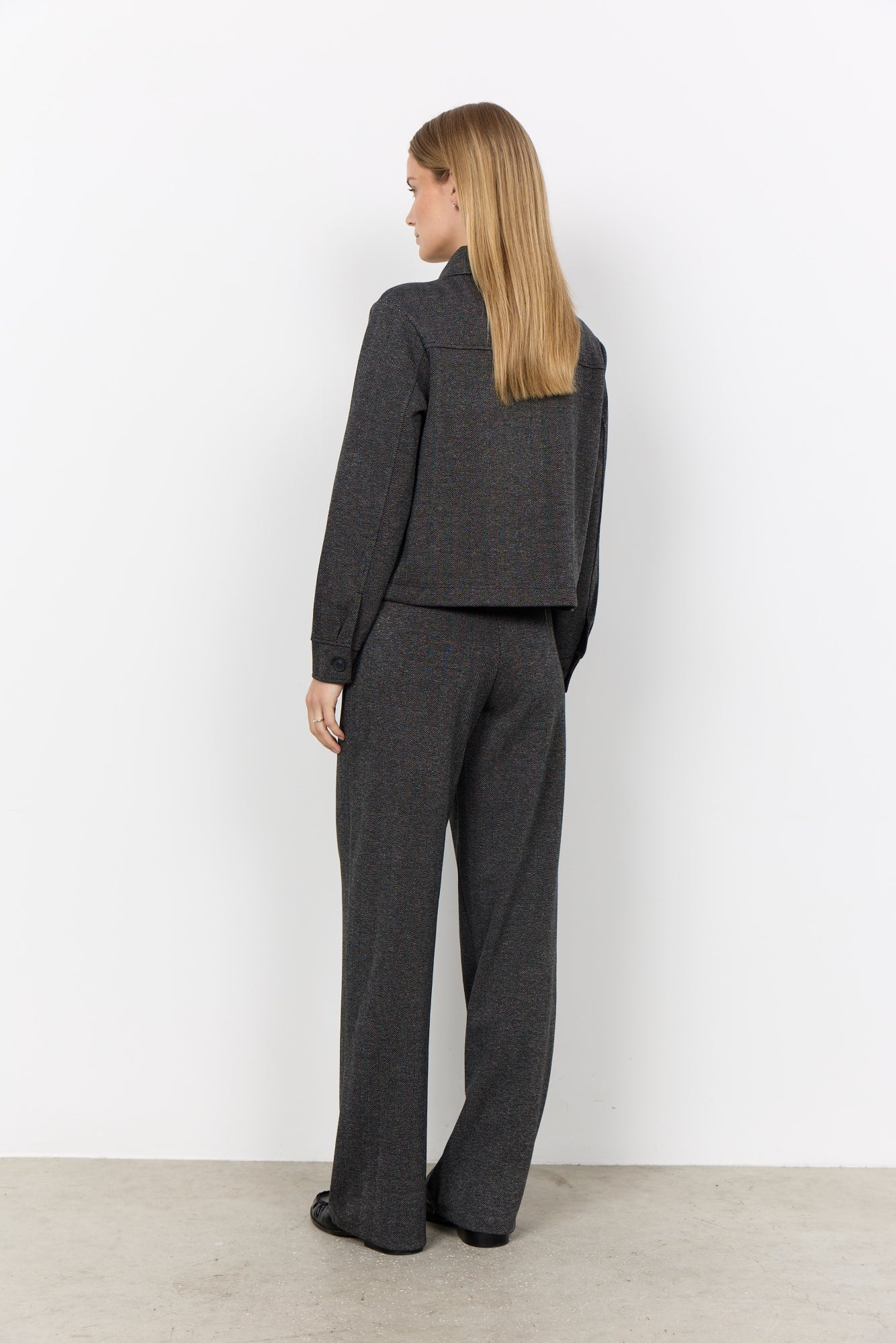 Hebe Overshirt Grijs Gemêleerd - Castelijn mode