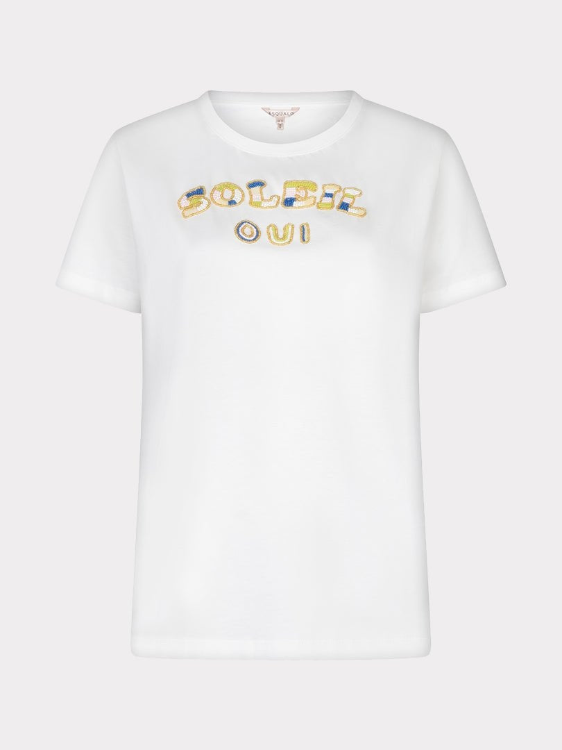 HS26.05200 T-shirt Soleil Off White - Castelijn mode