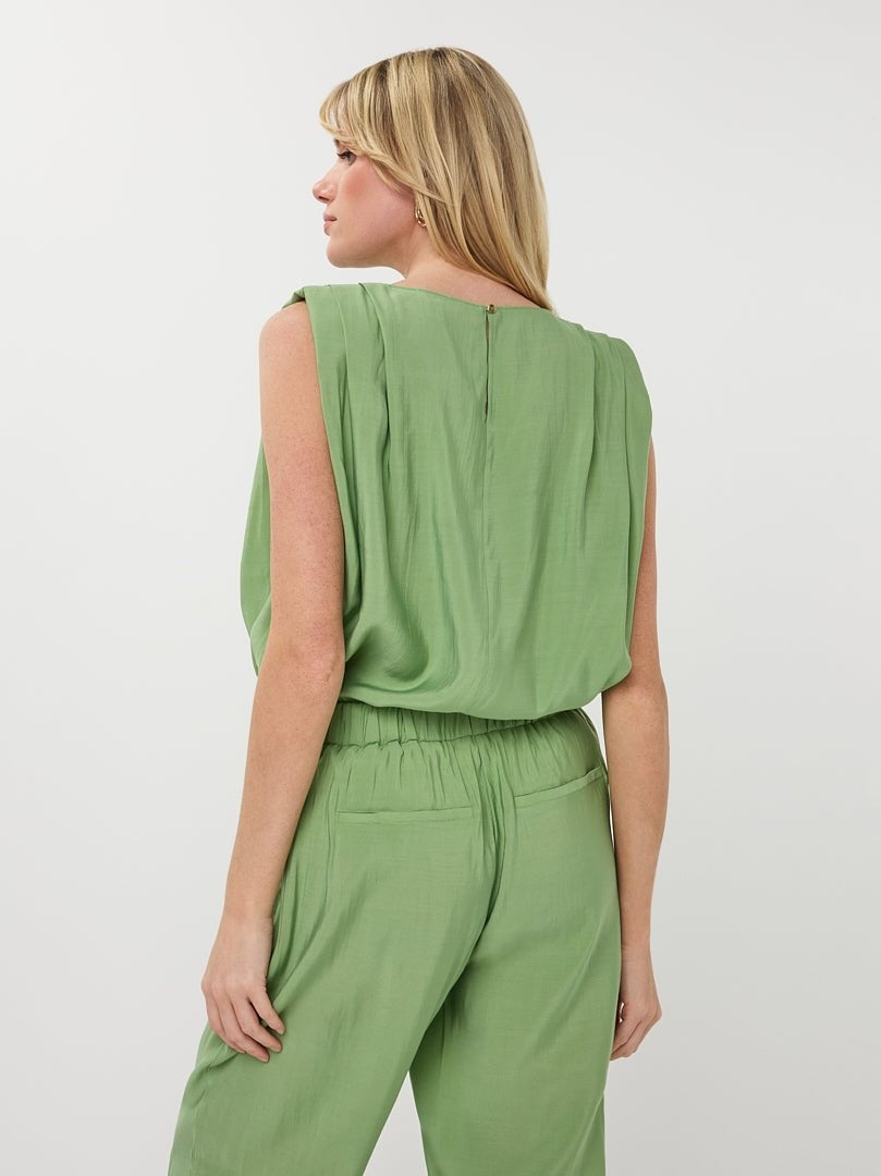 HS26.05212 Top Groen Licht Structuur - Castelijn mode