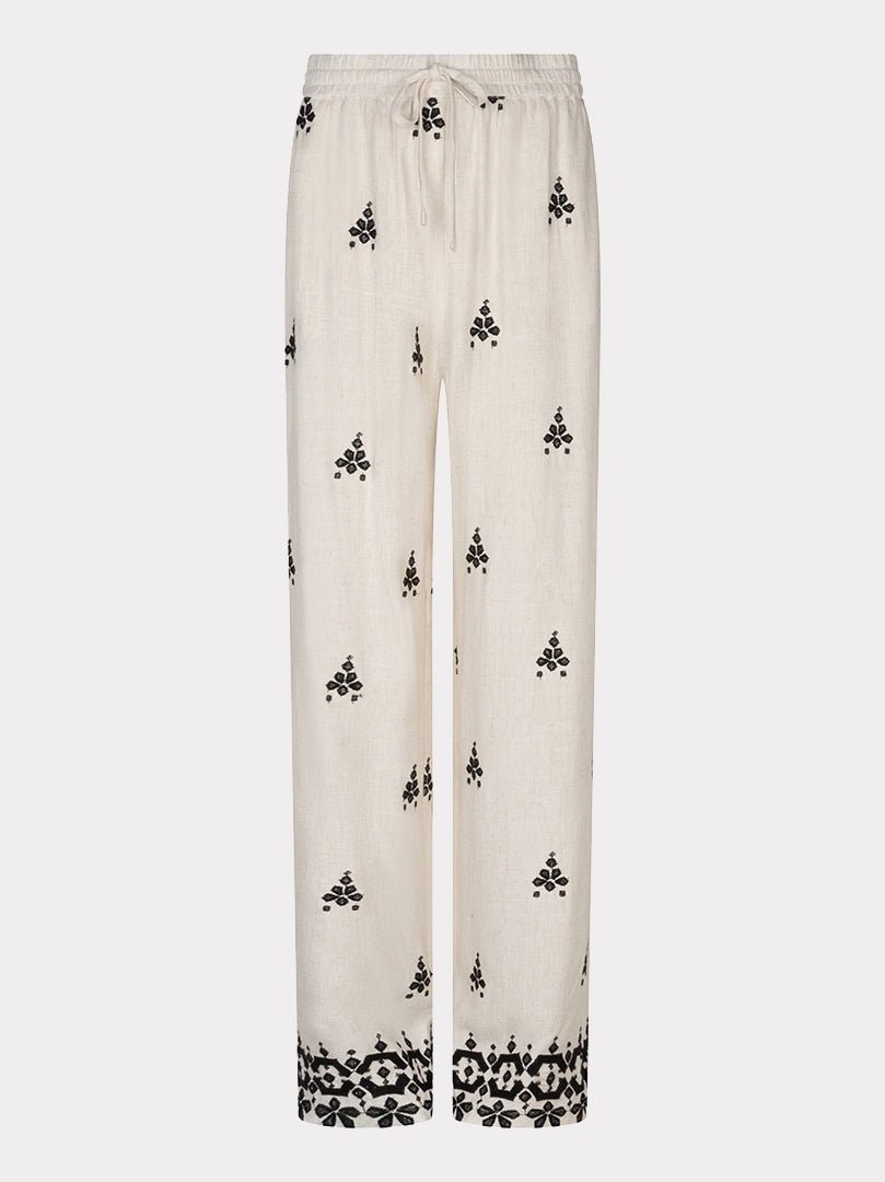 HS26.28201 Broek Linnenmix Beige - Castelijn mode