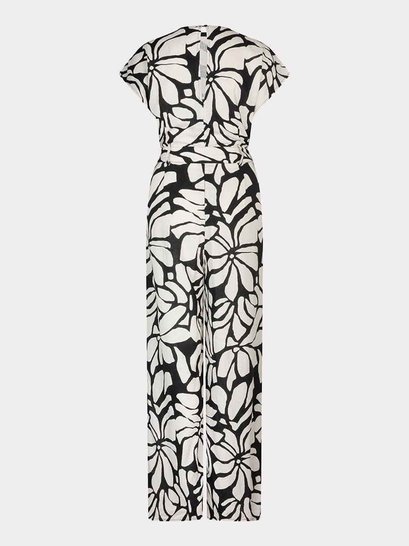 HS26.28209 Jumpsuit Print Zwart Wit - Castelijn mode