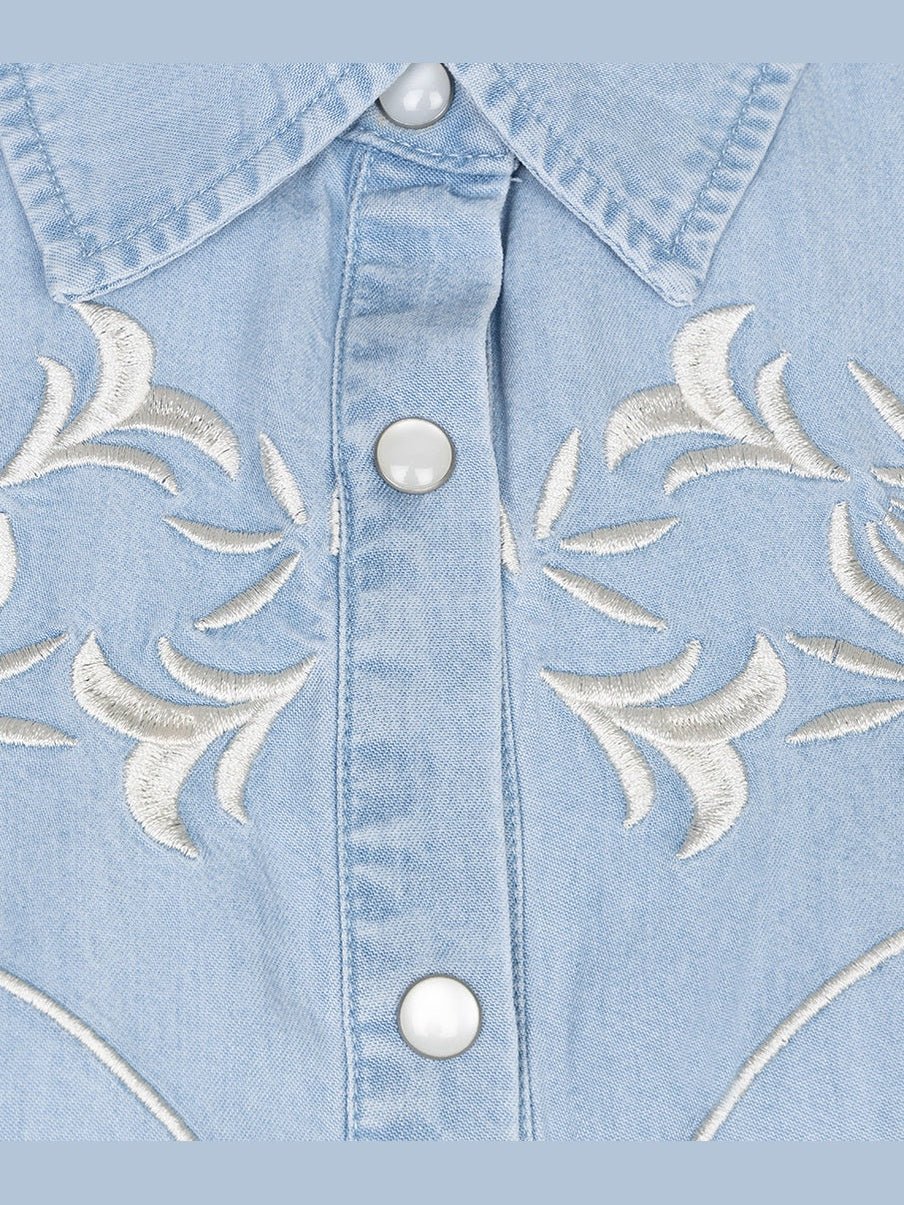 HS26.28242 Blouse Denimlook Tencel - Castelijn mode