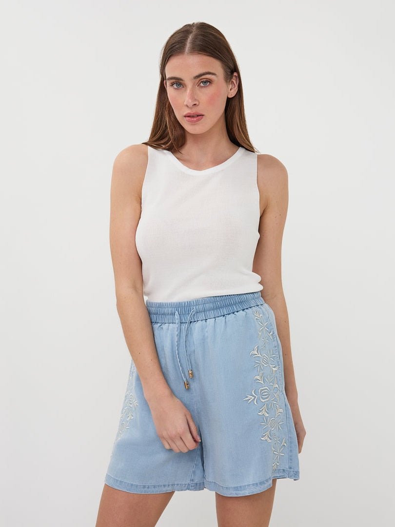 HS26.28244 Short Denimlook Tencel - Castelijn mode