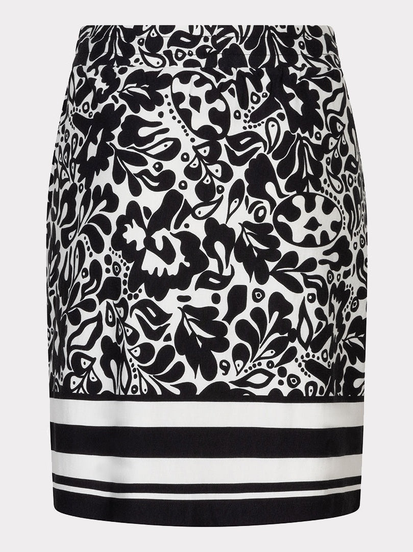 HS26.30203 Rok Print Zwart/Wit - Castelijn mode