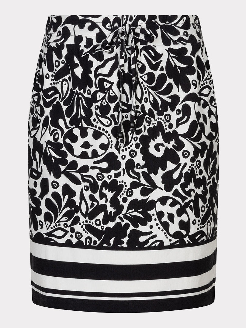 HS26.30203 Rok Print Zwart/Wit - Castelijn mode