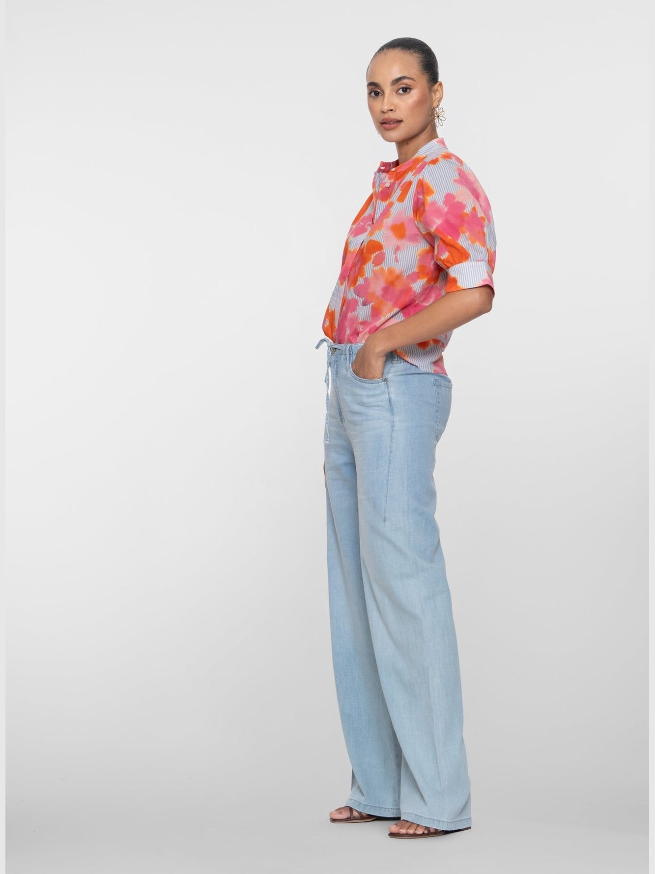 Jeans Linnenmix Wide Fit - Castelijn mode