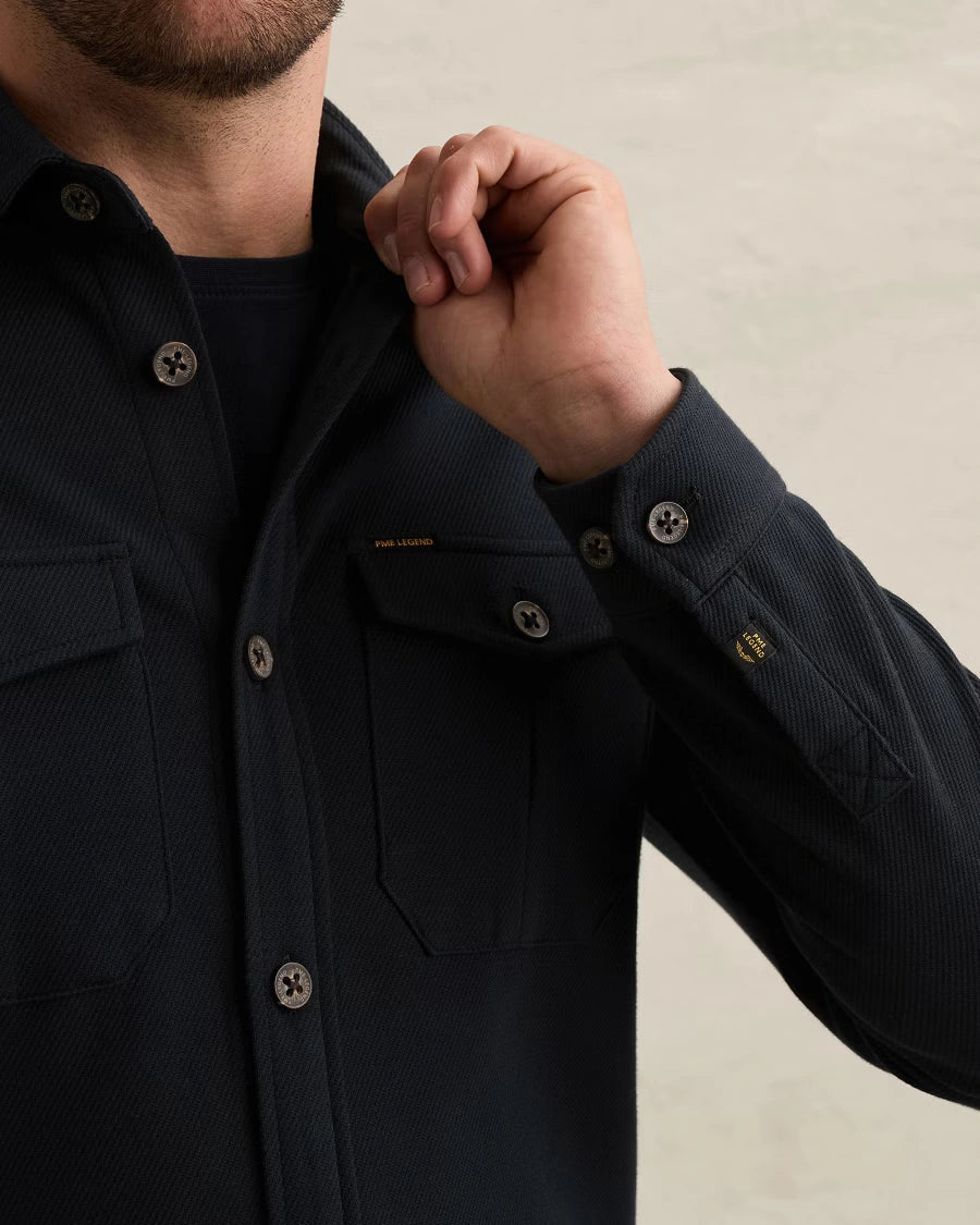 Jones Overshirt Twill Donkerblauw - Castelijn mode