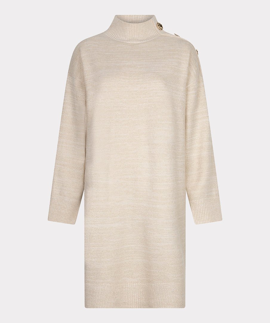 Jurk Melange Lurex Beige - Castelijn mode