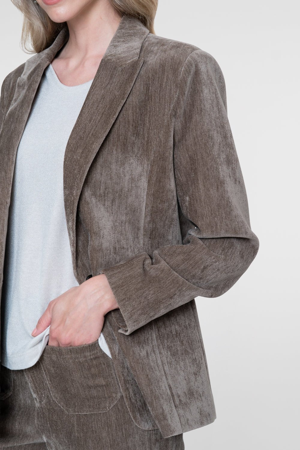 Kolbert Velours Taupe - Castelijn mode