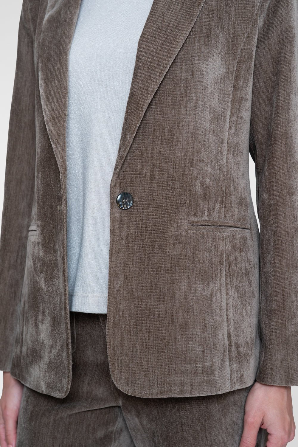 Kolbert Velours Taupe - Castelijn mode