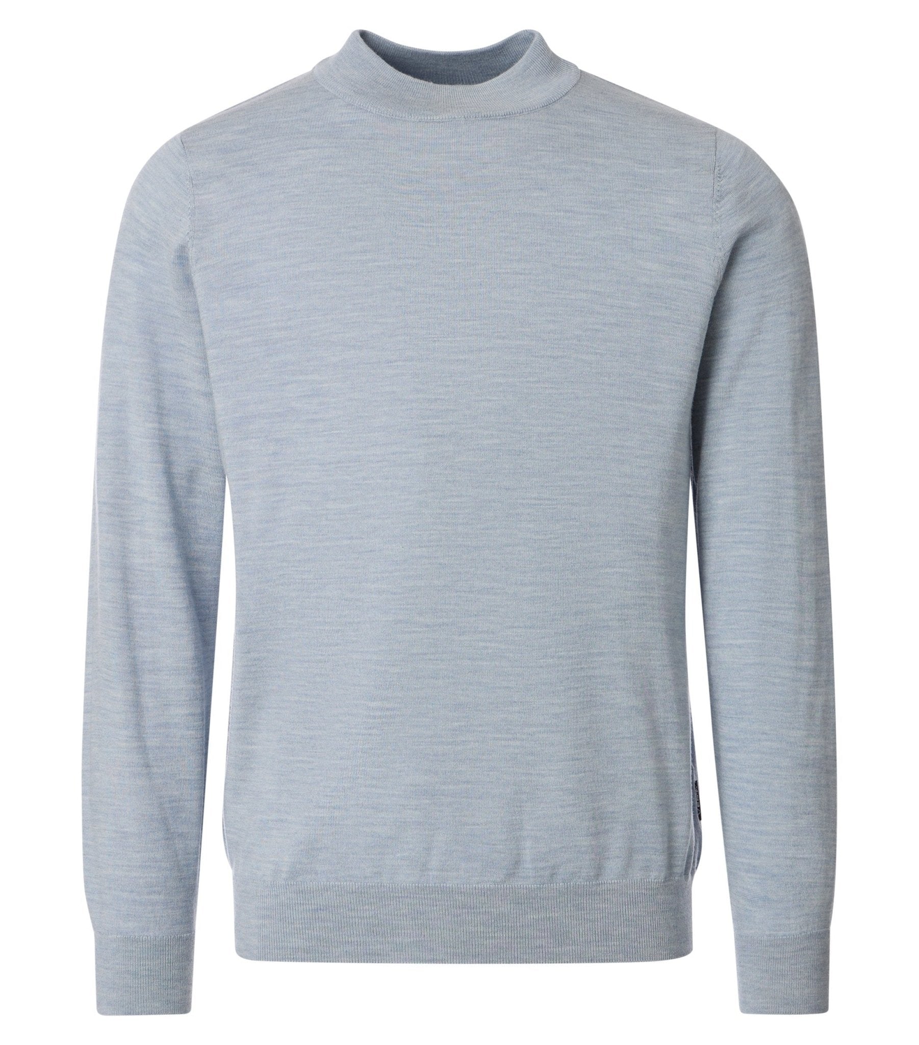 Merinotrui Mock Neck Lichtblauw - Castelijn mode