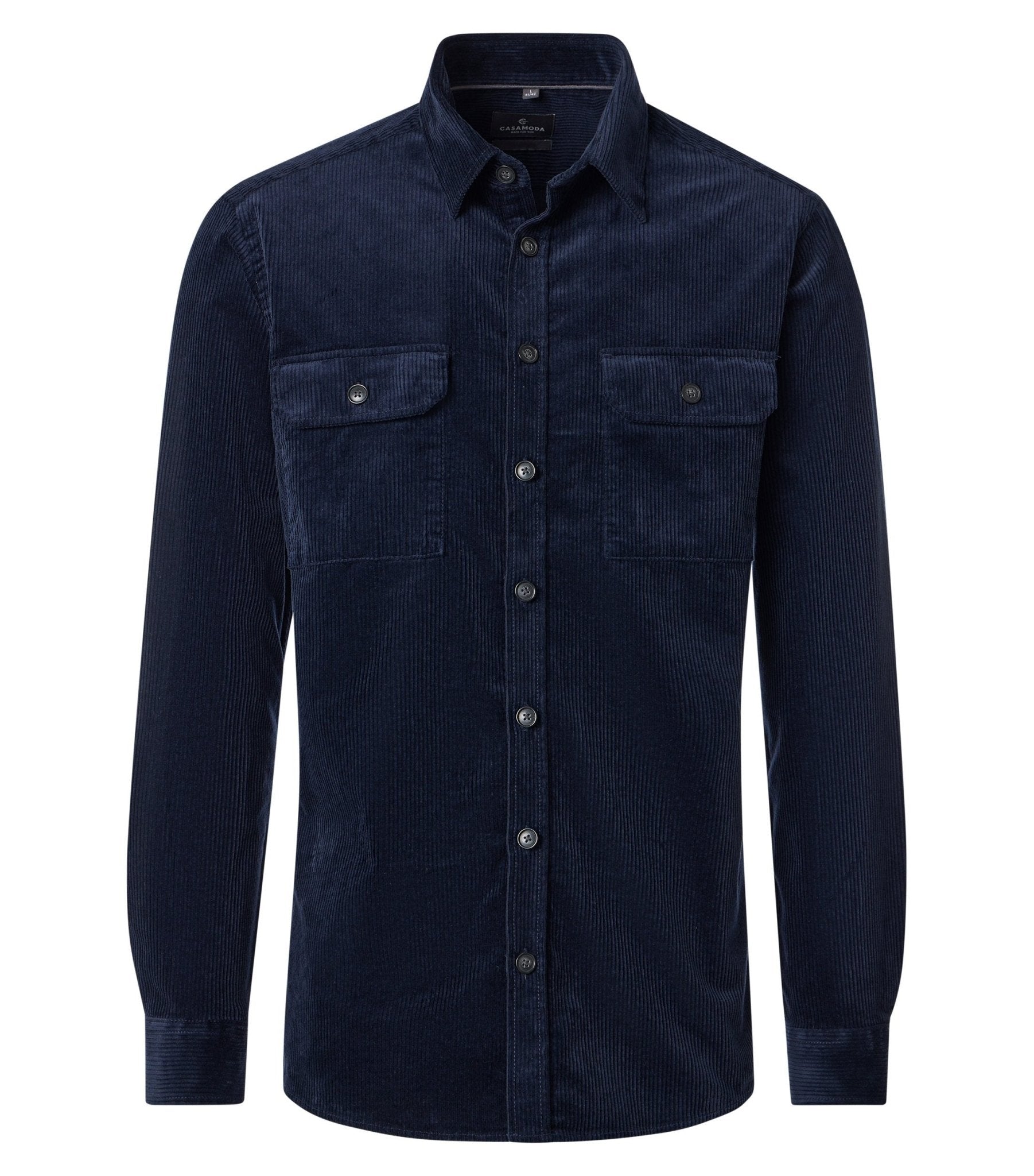Overshirt Rib Donkerblauw - Castelijn mode