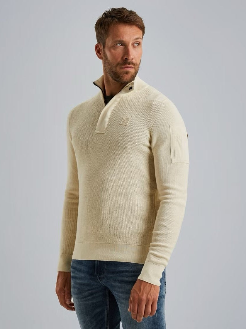 PKW2509322 - 7013 Trui met halve rits - Castelijn mode