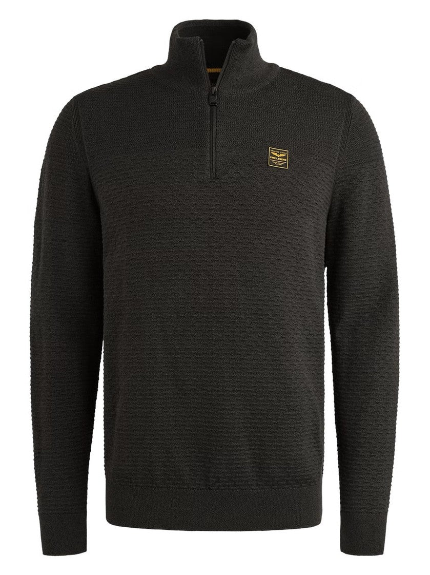 PKW2510301 - 999 trui met halve rits - Castelijn mode