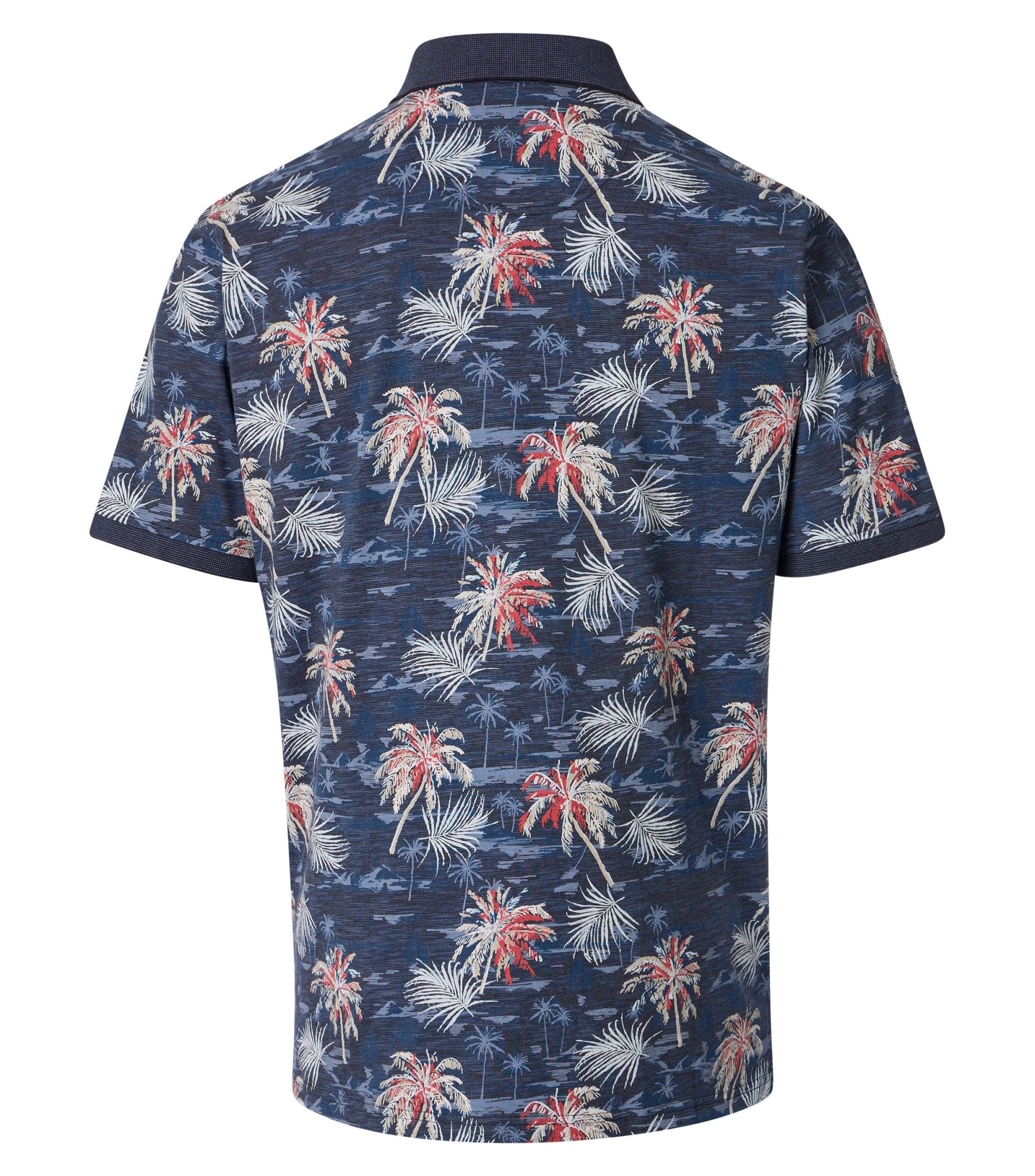 Polo Korte Mouw Blauw Gemêleerd - Castelijn mode