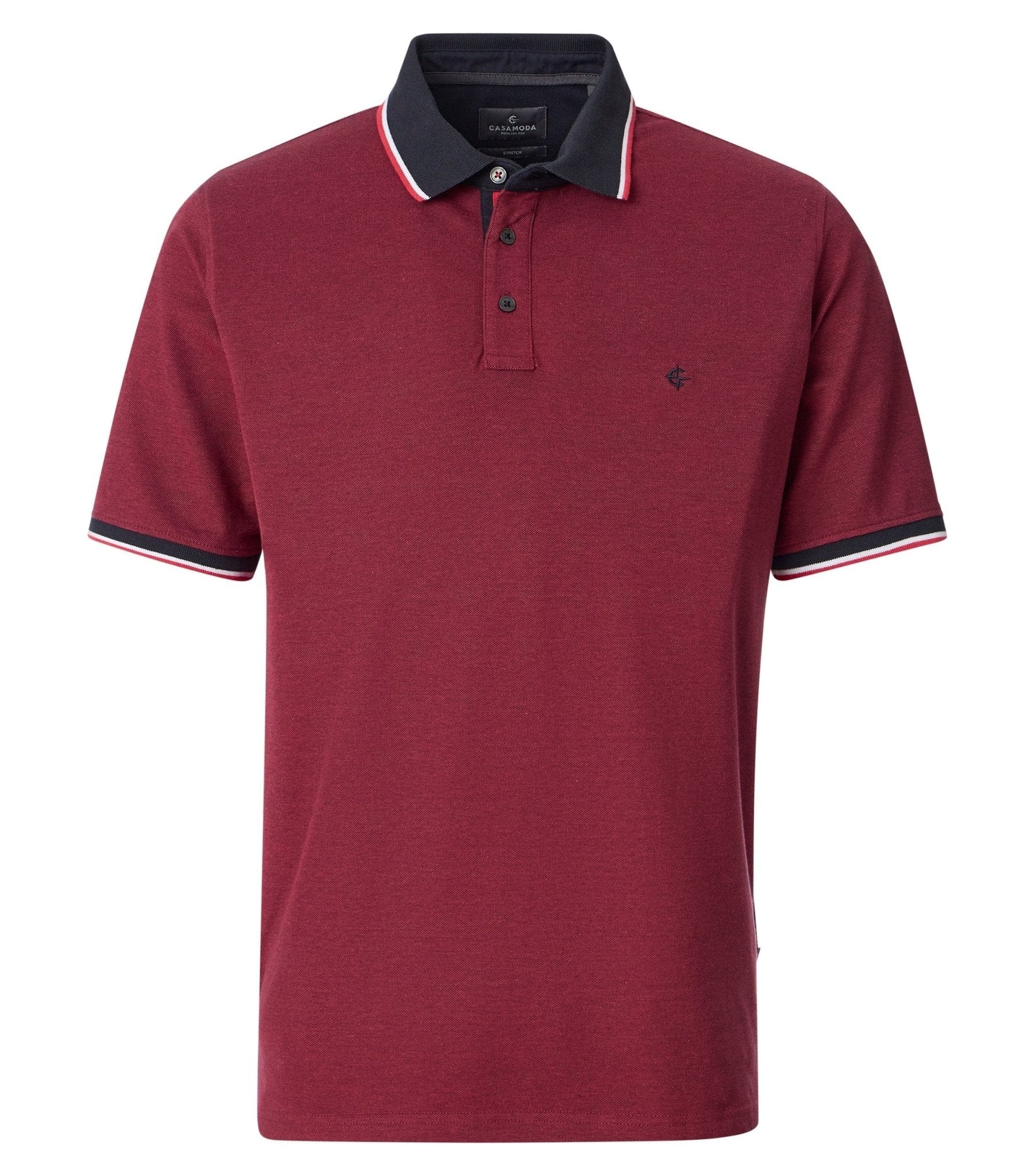 Polo Korte Mouw Bordeaux - Castelijn mode