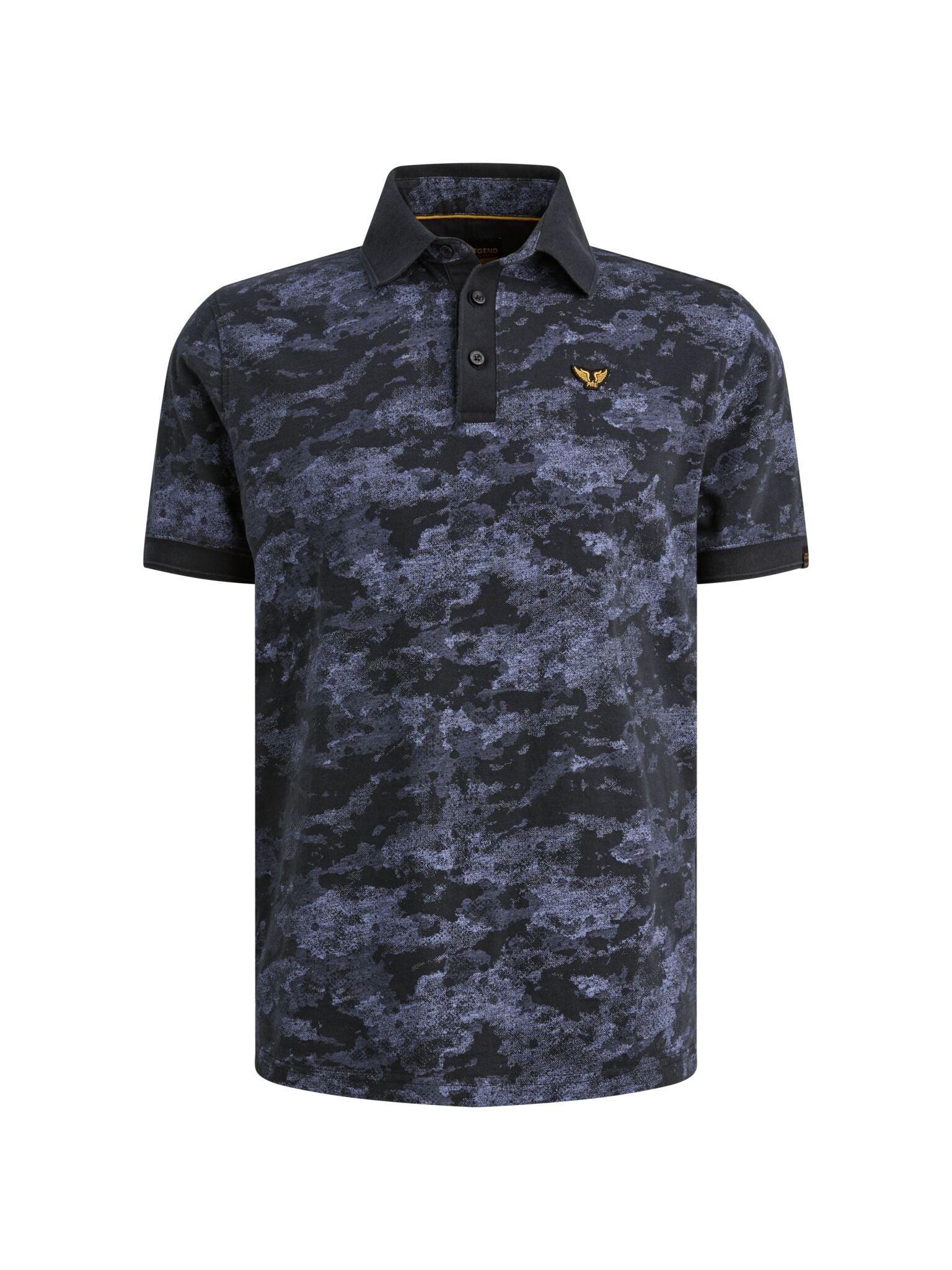 Polo Korte Mouw Camouflageprint Carbon - Castelijn mode