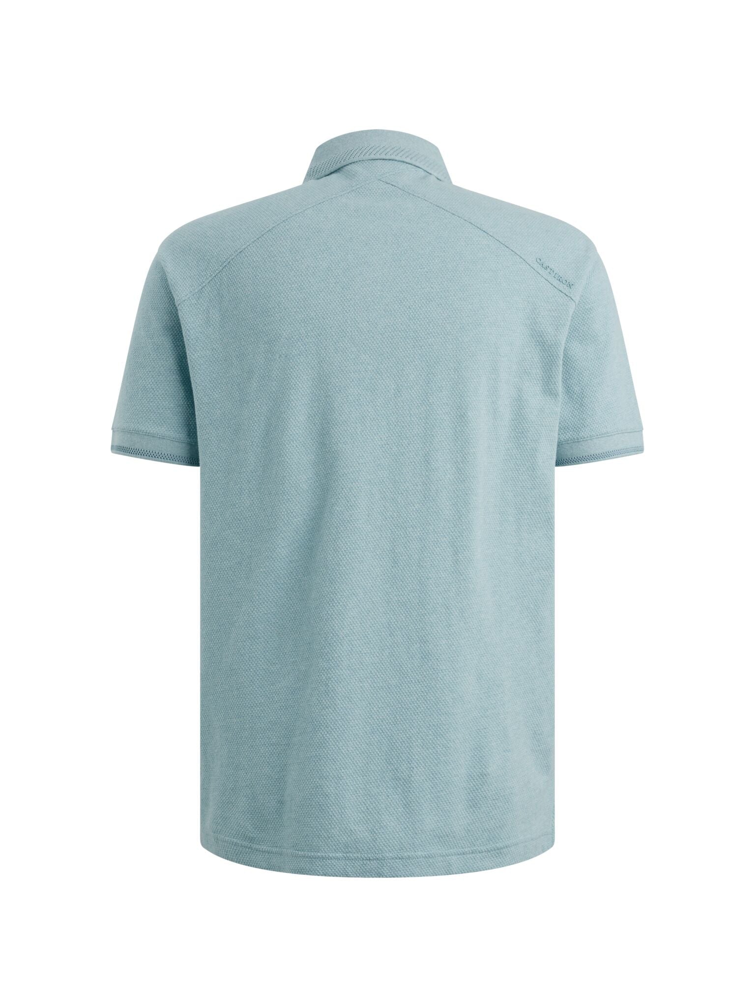 Polo Structuur Slim Fit Blauw - Castelijn mode