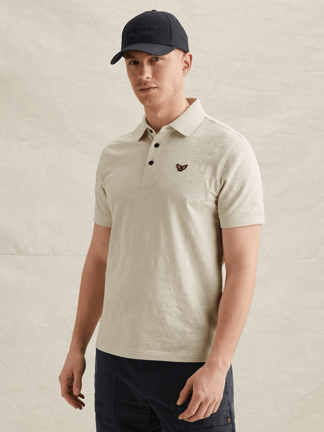 PPSS2603883 - 7013 Polo Allover patroon beige - Castelijn mode