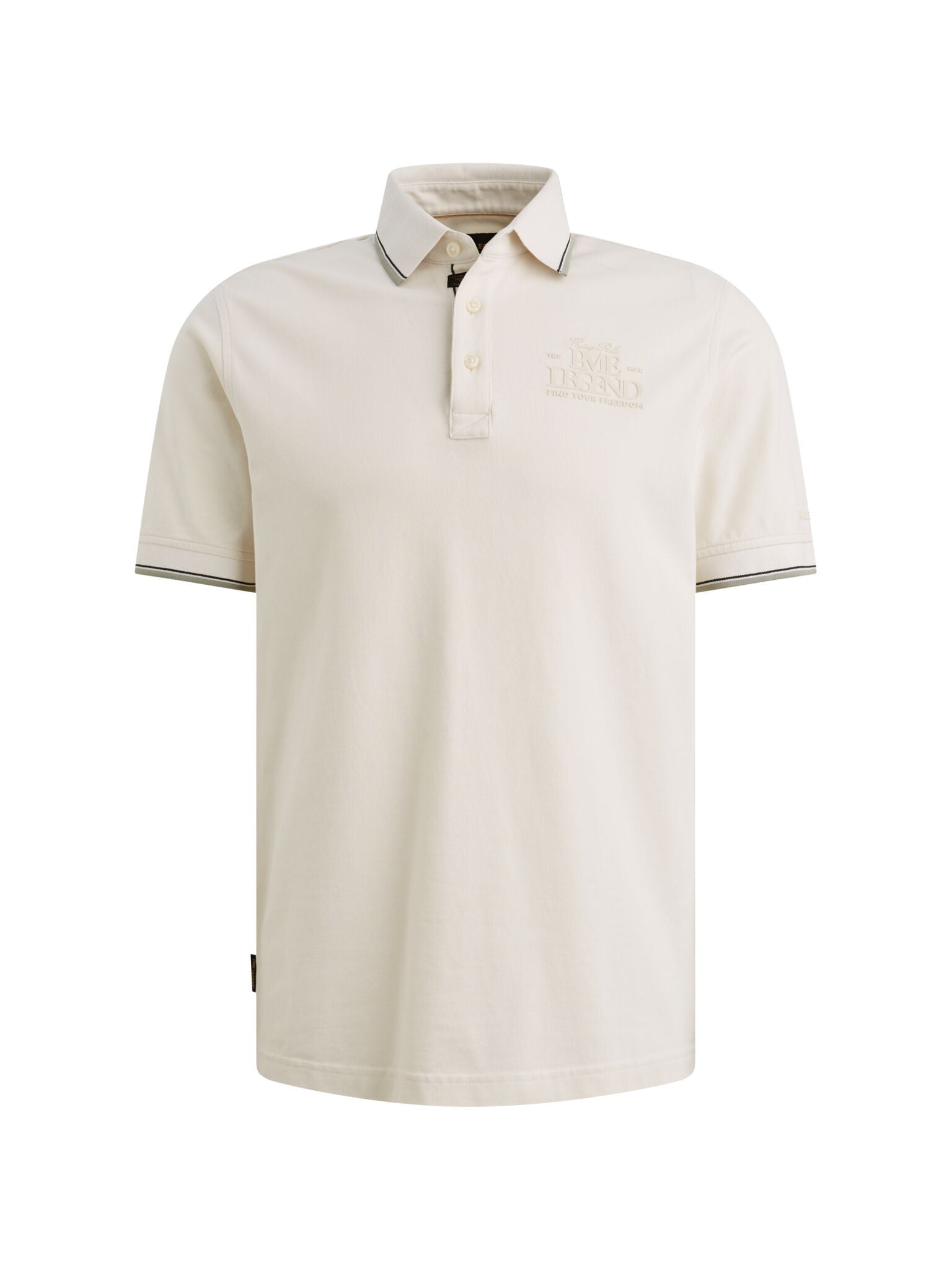 PPSS2604867 - 7001 Polo Ecru Artwork - Castelijn mode