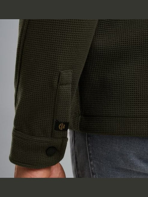PSI2509248 - 8039 Shirt jacket met wafelstructuur - Castelijn mode