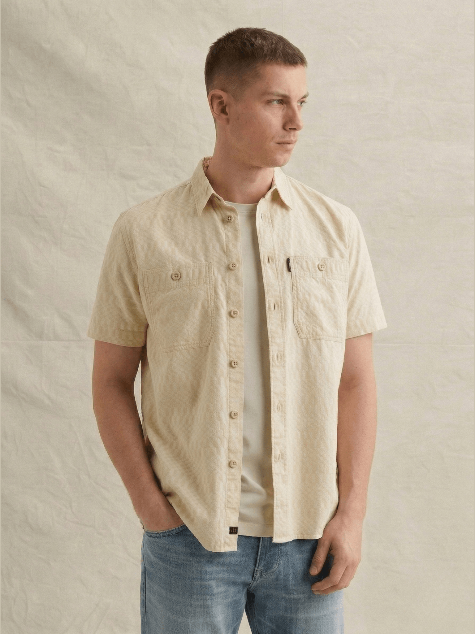 PSIS2603270 - 7013 Overhemd Cooper Barry ecru - Castelijn mode