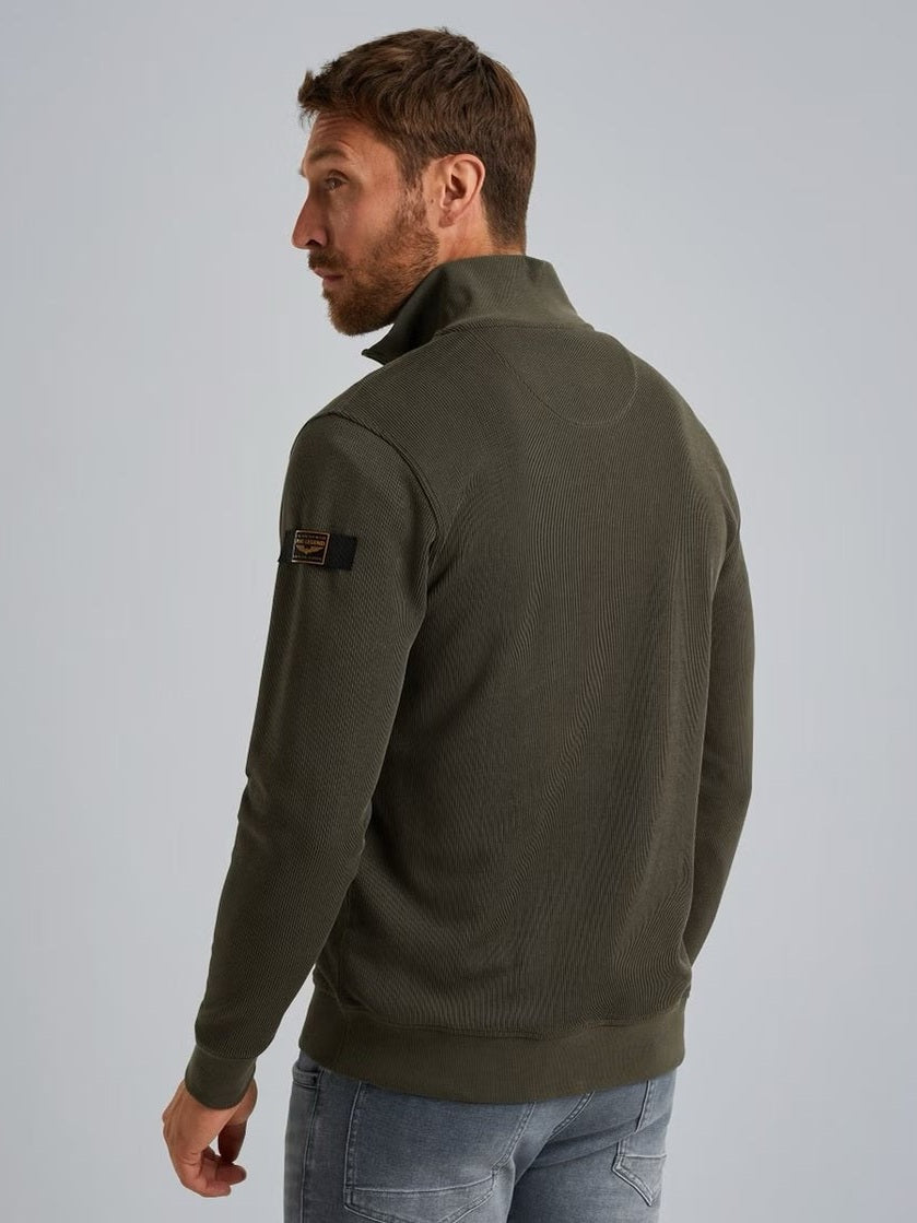 PSW2509457 - 8039 Trui met halve rits - Castelijn mode