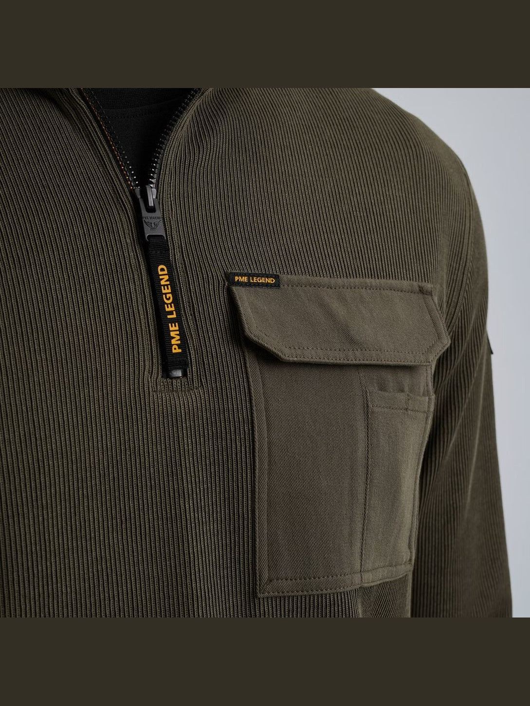 PSW2509457 - 8039 Trui met halve rits - Castelijn mode