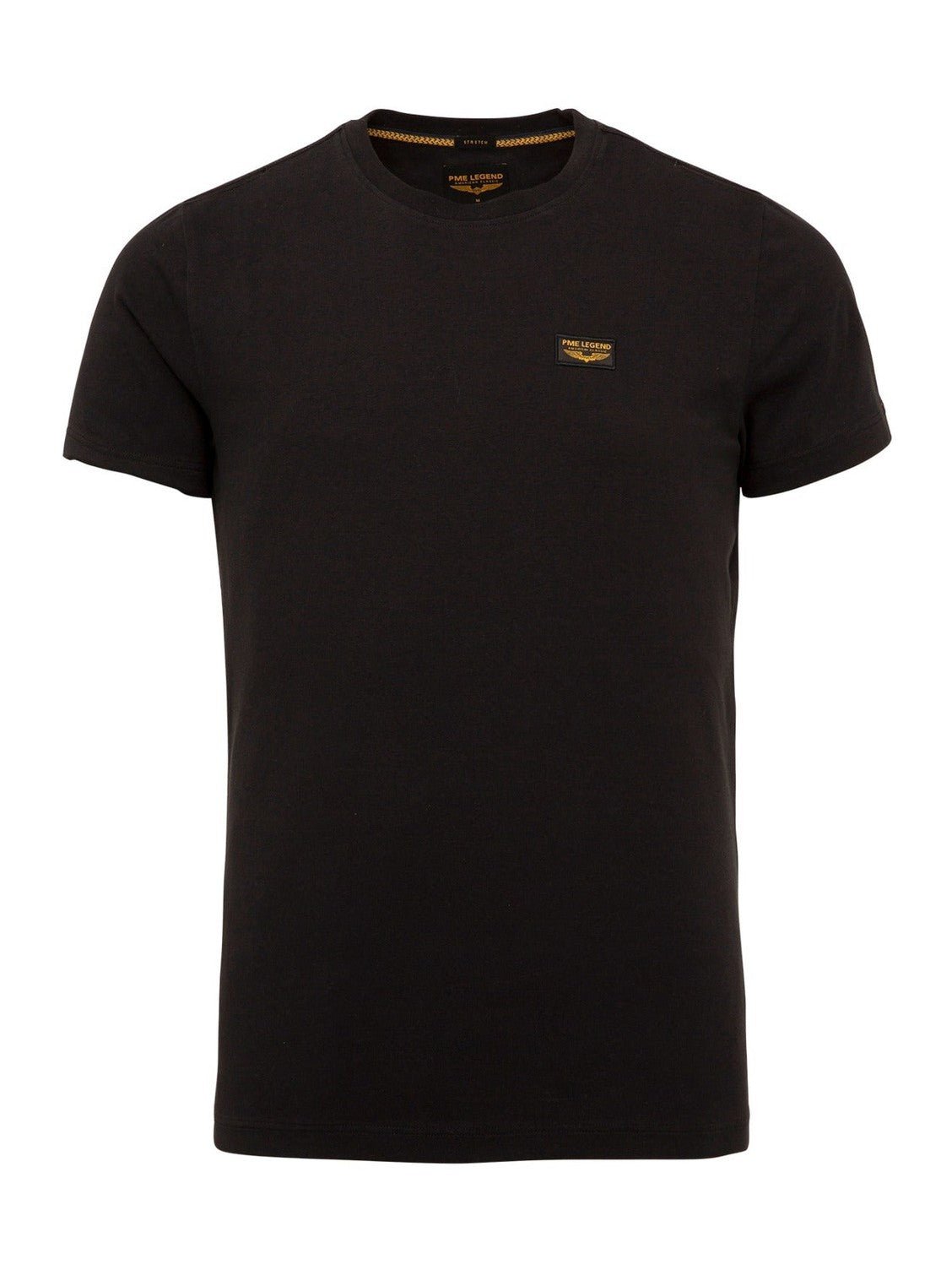 PTSS0000555 999 2545 - SSR Short sleeve R - neck zwart - Castelijn mode