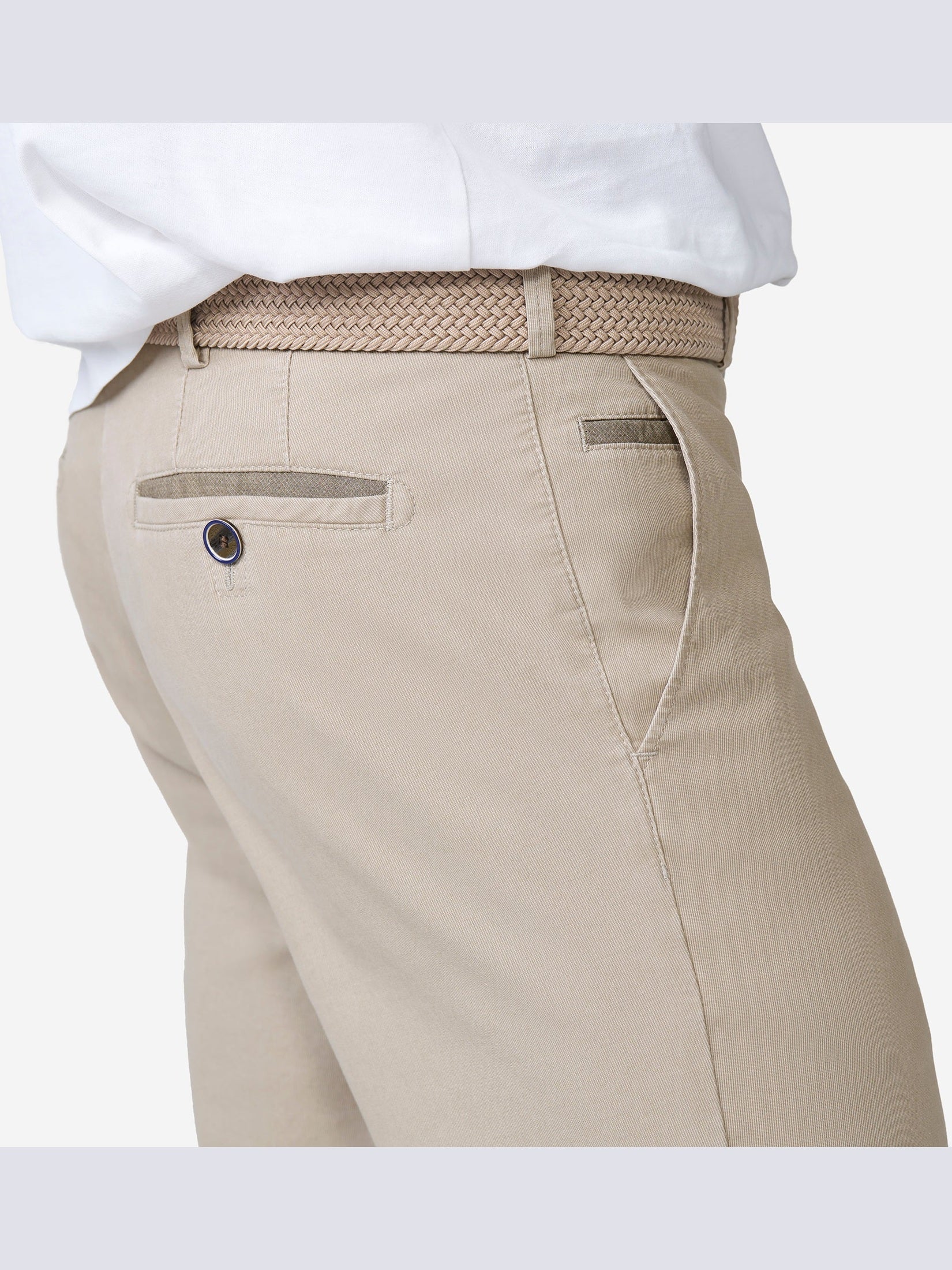 Roma 1 - 5080 Broek Beige Stretch - Castelijn mode