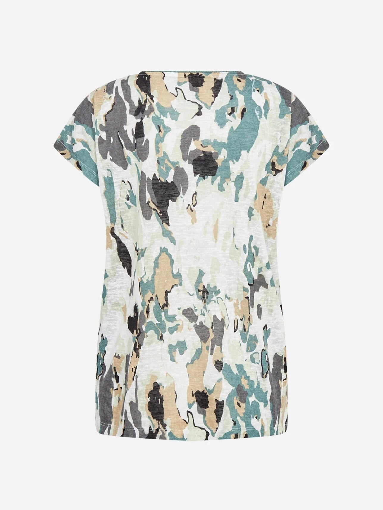 SC - Aretha 43 T-shirt groen met print - Castelijn mode