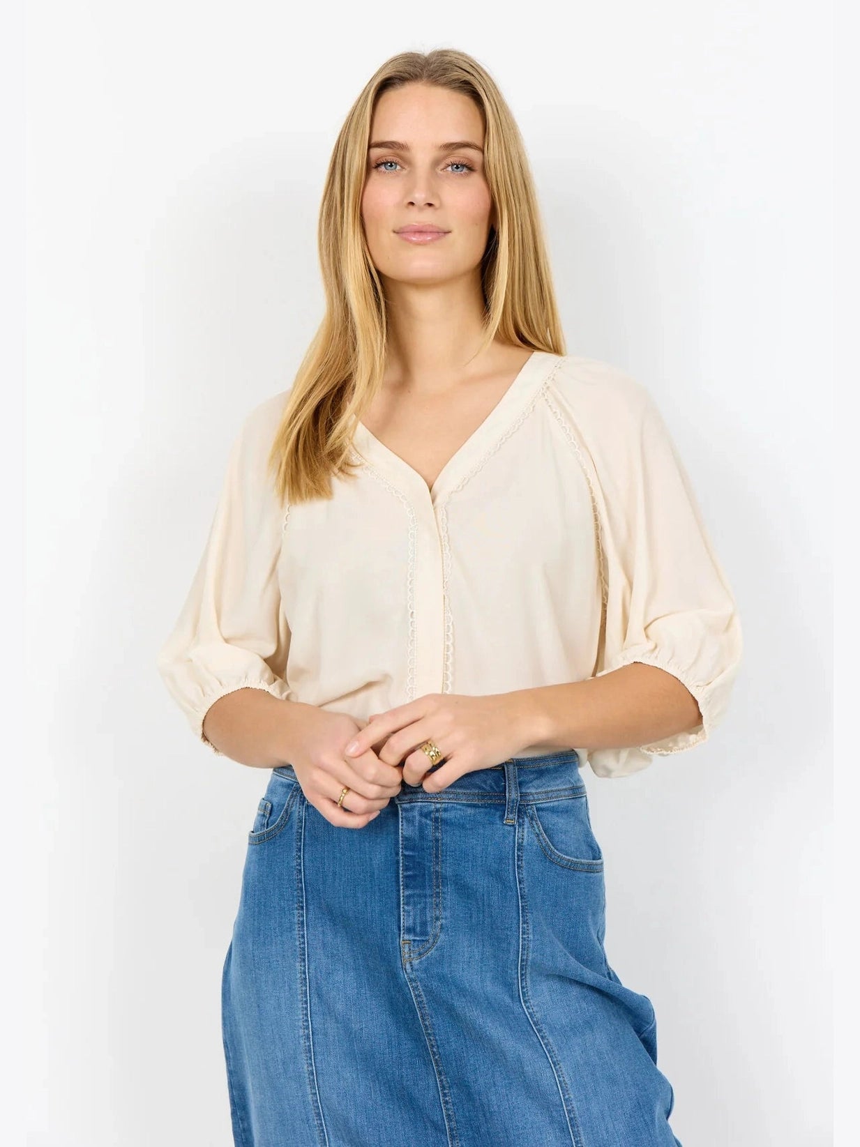 SC - BARBEL 4 Blouse crème - Castelijn mode