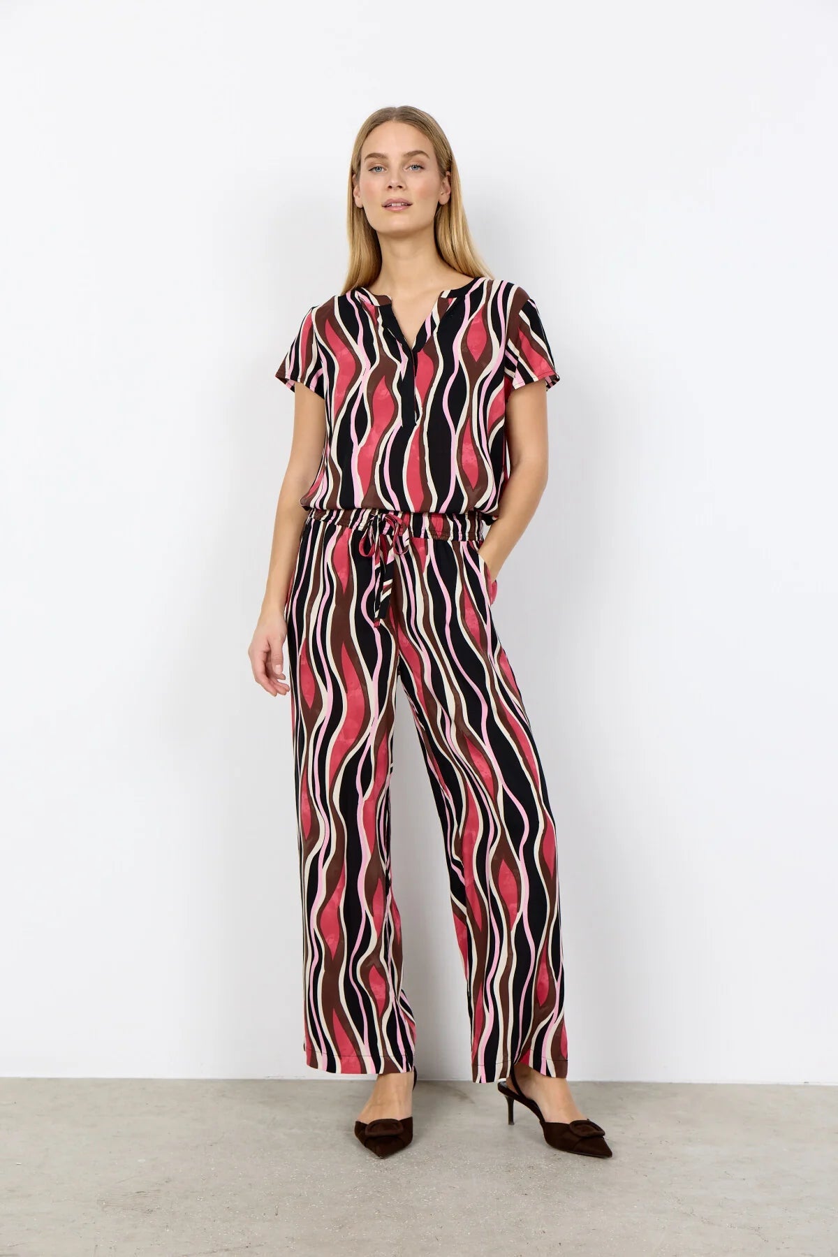 SC - CAMMI 1 Blouse Wave print - Castelijn mode