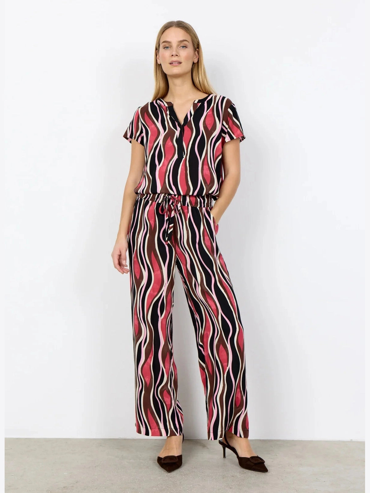 SC - CAMMI 1 Blouse Wave print - Castelijn mode