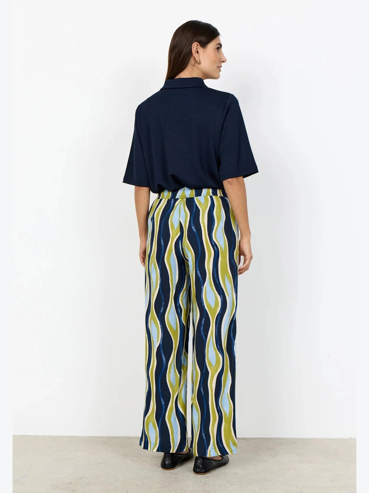 SC - CAMMI 3 - B Broek Wave Print - Castelijn mode