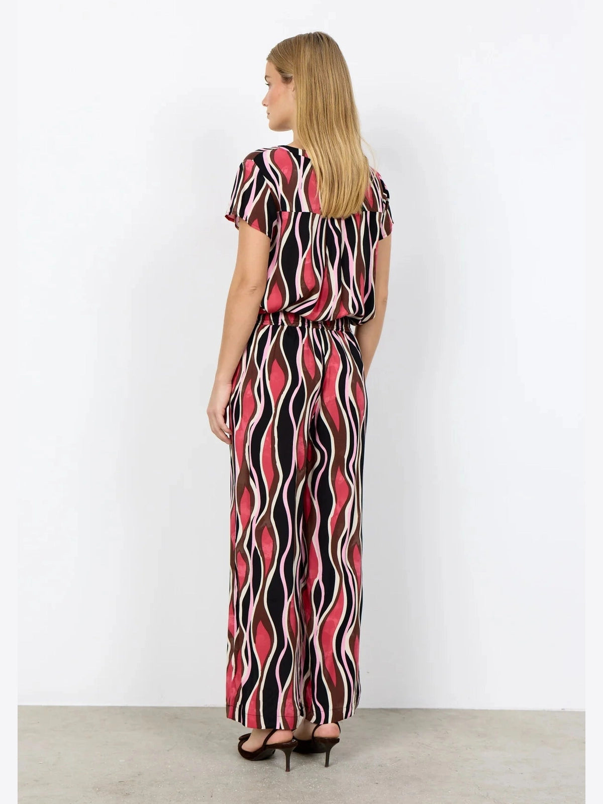 SC - CAMMI 3 - B Broek Wave print - Castelijn mode