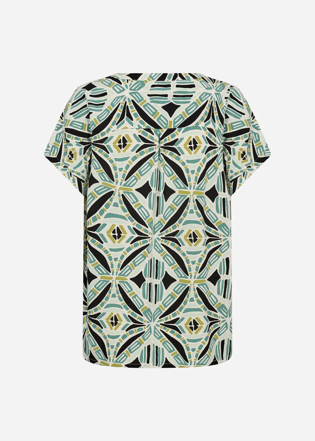 SC - CASSIEL 1 Blouse groen met print - Castelijn mode